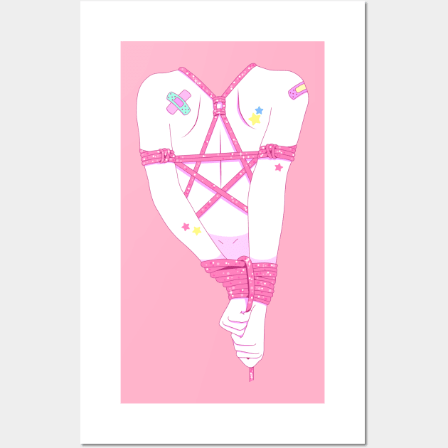 Kawaii Kinbaku-bi Wall Art by BubblegumGoat